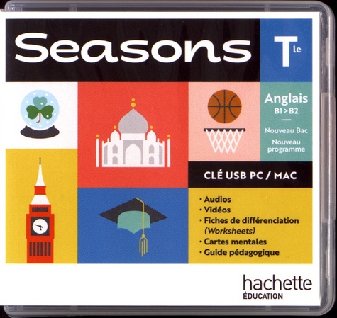 Anglais Tle B1>B2 Seasons  Edition 2020 -  avec 1 Clé Usb