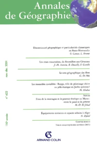 Annales de géographie N° 622 novembre-décembre 2001