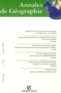 Jorge Olcina-Cantos - Annales de Géographie N° 652, Novembre-Déc : .