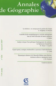 Annales de Géographie N° 654, Mars-Avril 2007