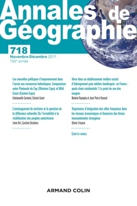 Véronique Fourault-Cauët et Christophe Quéva - Annales de Géographie N° 718, novembre-décembre 2017 : .