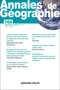 Annales de Géographie N° 765, 5/2024