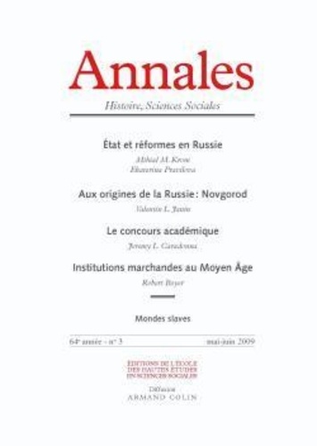 Antoine Lilti - Annales Histoire, Sciences Sociales N° 3, Mai-Juin 2009 : .
