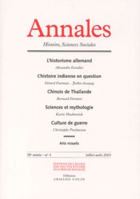 Alexandre Escudier et Gérard Fussman - Annales Histoire, Sciences Sociales N° 4 58e année Juill : .