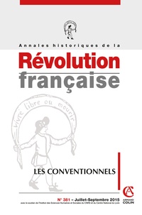 Hervé Leuwers - Annales historiques de la Révolution française N° 381, Juillet-septembre 2015 : Les conventionnels.