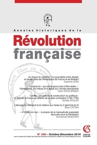 Aurélien Lignereux - Annales historiques de la Révolution française N° 398, octobre-décembre 2019 : .