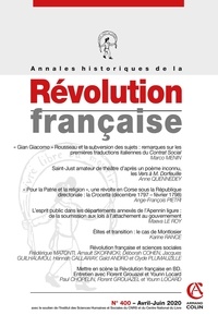 Aurélien Lignereux - Annales historiques de la Révolution française N° 400, avril-juin 2020 : .