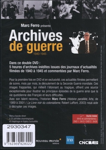 Archives de guerre (1940-1945). Vivre au quotidien sous l'Occupation  2 DVD