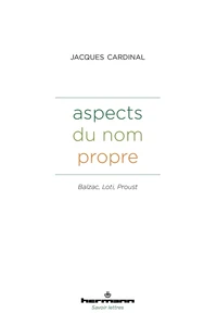 Aspects du nom propre