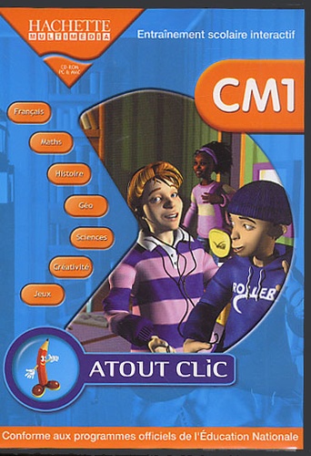  Hachette - Atout Clic CM1. - Version 1.3, CD-ROM.