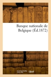  Anonyme - Banque nationale de Belgique.