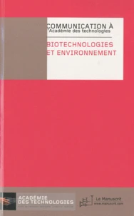 Biotechnologies et environnement