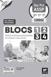 Blocs 1, 2, 3, 4 Nutrition et techniques professionnelles des entretiens et services Bac Pro ASSP 2de 1re Tle