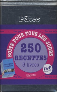  Hachette - Boîte pour tous les jours - 250 recettes, Coffret 5 livres.