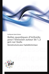 Boîtes quantiques d in(ga)as pour l émission autour de 1,3  m sur gaas