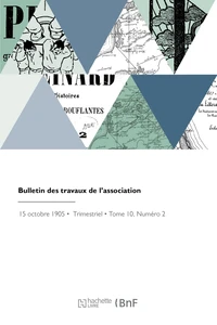 Bulletin des travaux de l'association