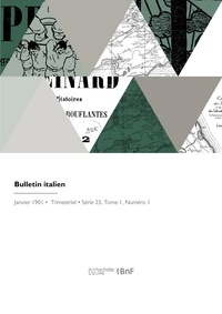 Des lettres Faculté - Bulletin italien.