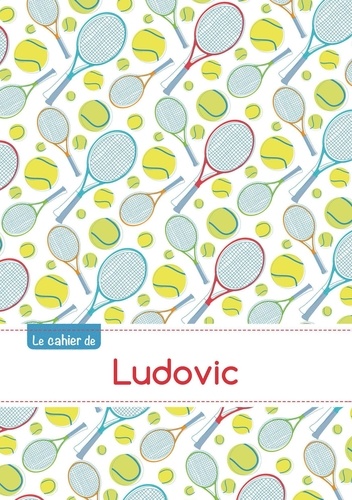  XXX - Cahier ludovic blanc,96p,a5 tennis.