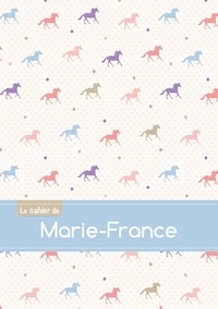 XXX - Cahier marie france blanc,96p,a5 chevaux.