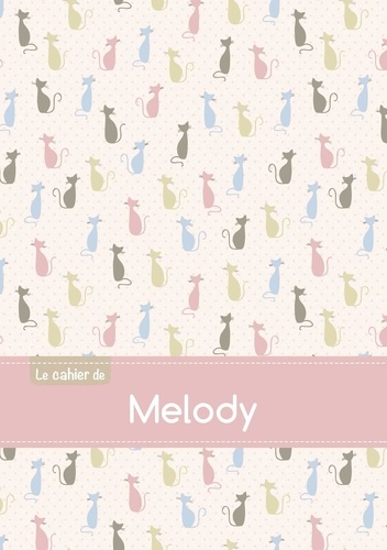  XXX - Cahier melody blanc,96p,a5 chats.