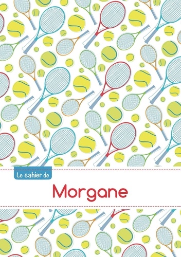  XXX - Cahier morgane blanc,96p,a5 tennis.