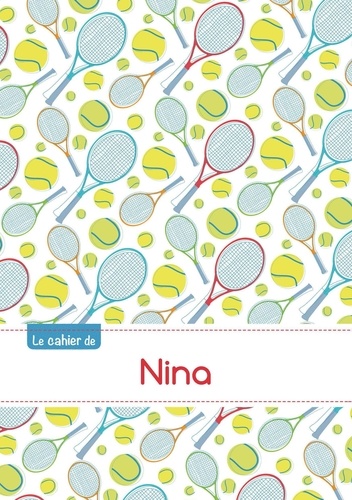  XXX - Cahier nina seyes,96p,a5 tennis.