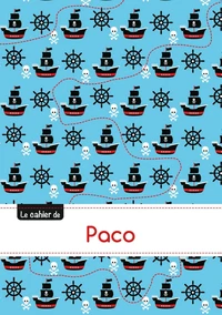 Cahier paco blanc,96p,a5 pirates