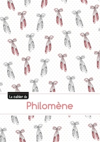  XXX - Cahier philomene blanc,96p,a5 ballerine.