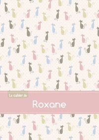  XXX - Cahier roxane blanc,96p,a5 chats.