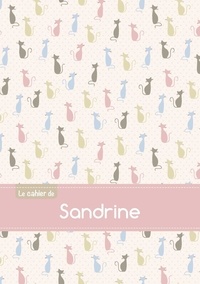  XXX - Cahier sandrine blanc,96p,a5 chats.