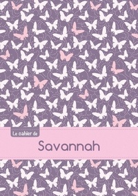  XXX - Cahier savannah seyes,96p,a5 papillonsmauve.