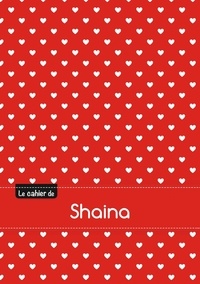  XXX - CAHIER SHAINA BLANC,96P,A5 PETITSCoeURS.