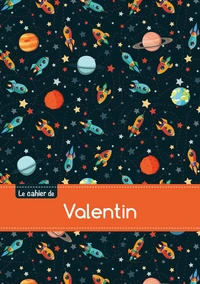 Cahier valentin blanc,96p,a5 espace