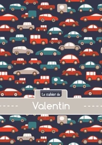 Cahier valentin ptscx,96p,a5 voitures