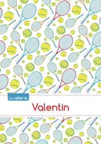 Cahier valentin seyes,96p,a5 tennis
