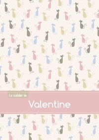  XXX - Cahier valentine blanc,96p,a5 chats.