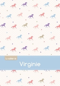  XXX - Cahier virginie ptscx,96p,a5 chevaux.
