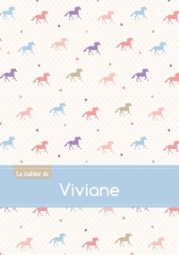  XXX - Cahier viviane ptscx,96p,a5 chevaux.