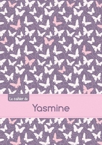  XXX - Cahier yasmine blanc,96p,a5 papillonsmauve.