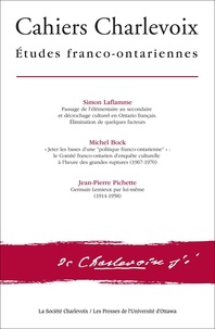 Simon Laflamme - Cahiers Charlevoix 9 - Études franco-ontariennes.