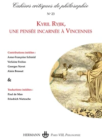 Kyril Ryjik, une pensée incarnée à Vincennes