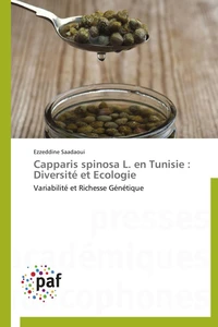 Capparis spinosa l.  en tunisie : diversité et ecologie