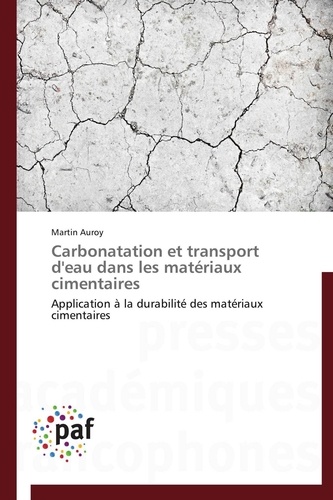  Auroy-m - Carbonatation et transport d'eau dans les matériaux cimentaires.