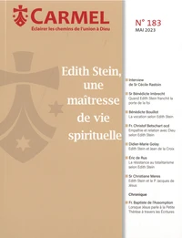 Edith Stein, une maîtresse de vie spirituelle