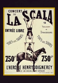 Carnet Blanc Affiche La Scala L'Hercule