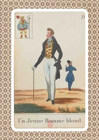  Hachette BNF - Carnet Blanc Cartomancie, Homme blond, 18e siècle.