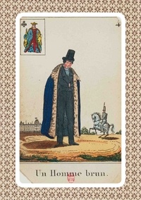  Hachette BNF - Carnet Blanc Cartomancie, Homme brun, 18e siècle.