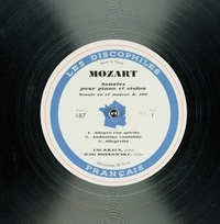  Mozart-w - Carnet ligné. Sonates pour piano et violon.