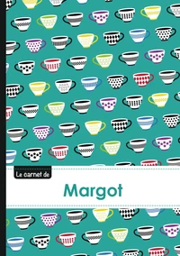 Carnet margot lignes,96p,a5 coffeecups
