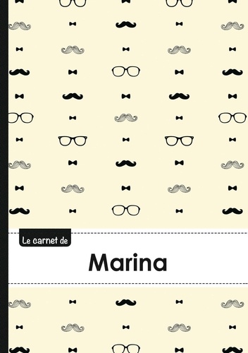  XXX - Carnet marina lignes,96p,a5 moustachehispter.